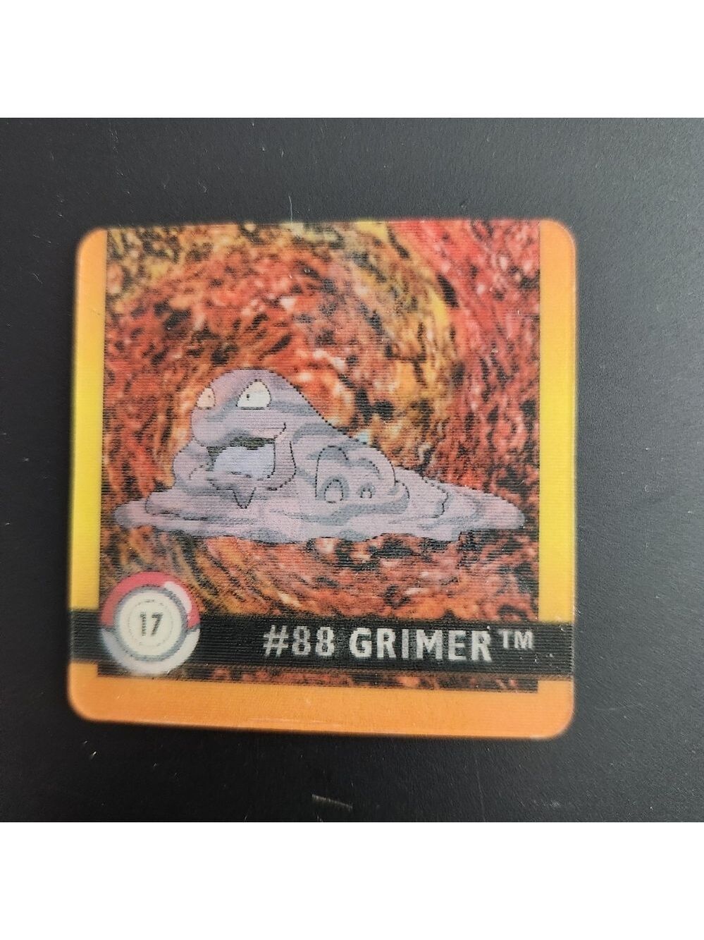 Grimer #88 Pokemon 3D Lenticular Card artbox Nintendo Very Rare From Japan